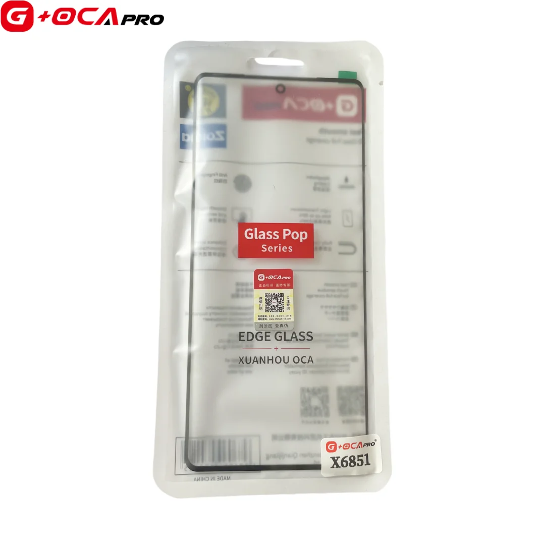 

3pcs G+OCA PRO Front Touch Screen Glass Lens With OCA Film For Spark 20Pro+ KJ7 Note40S 40PRO X6851 X6850 X6851B Zero30 X6731B
