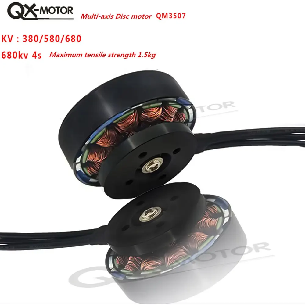 

QX-MOTOR QM3507 Brushless Motor 380KV 580KV 680KV CW CCW for RC Helicopter Drone Fixed-wing