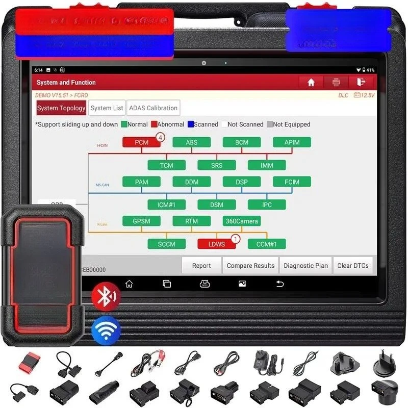 X431 V+ PRO 5.0 Diagnostic Scan Tool 2024 Elite Global Version ECU Coding 37+ Reset HD Trucks Scan 2 Yrs Free Update