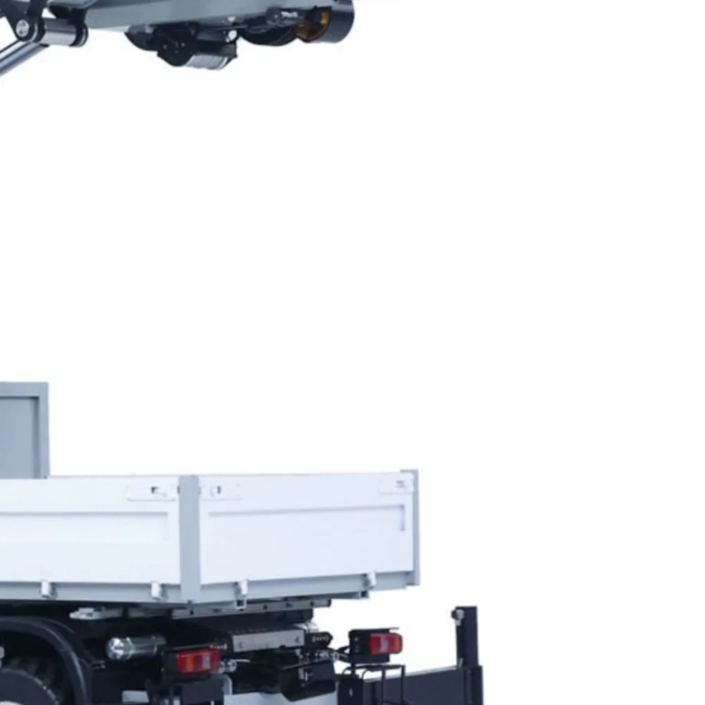 6*6 1/14 4151 AK Metal RC Tractor Truck with Hydraulic Crane Fly Jib Arm Bucket Radio Control Farm Car 3Speed Lorry Sound Model