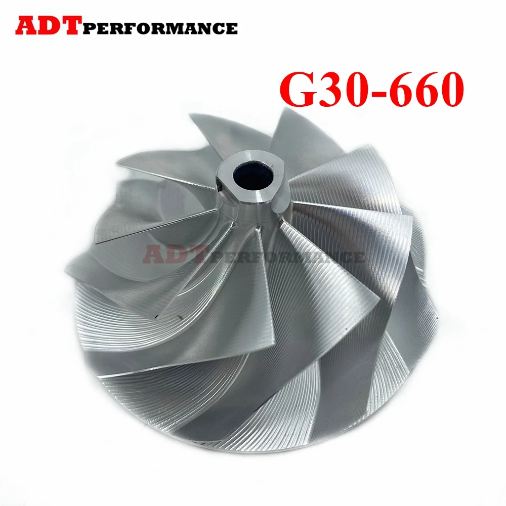 G30-660 G-Series Turbo Billet Compressor Wheel 54/67mm Reverse 9+0 Blades for 880694-5001s Turbo CHRA 880704-5002s 880704-5003s