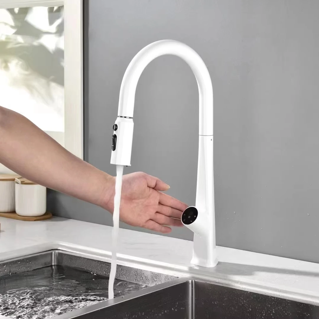 Hot Sale Modern Kitchen Faucet Classic Style Copper Pull Out Sprayer Sink Mixer Tap