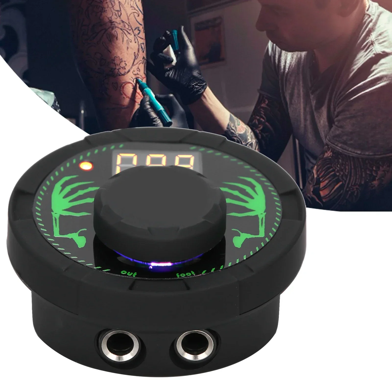 Fuente de alimentación para tatuaje profesional, Pedal de pie, modo Dual, pantalla LCD portátil, Mini fuente de alimentación, accesorios para máquina herramienta de tatuaje