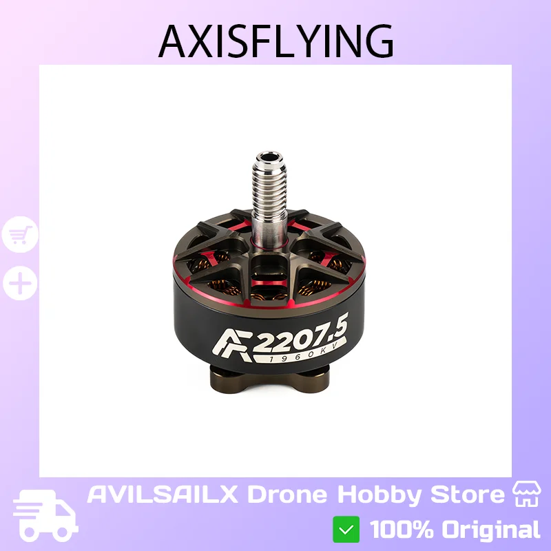 

AXISFLYING AF2207.5 Бесщеточный двигатель 1860/1960KV — 5 дюймов для FPV Drone Freestyle Flying