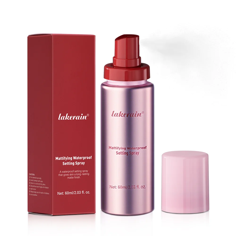 Matterende waterdichte setting spray voor alle huidtypes Oliecontrole Niet-kleverige make-up fixer Langdurige matte basismake-up