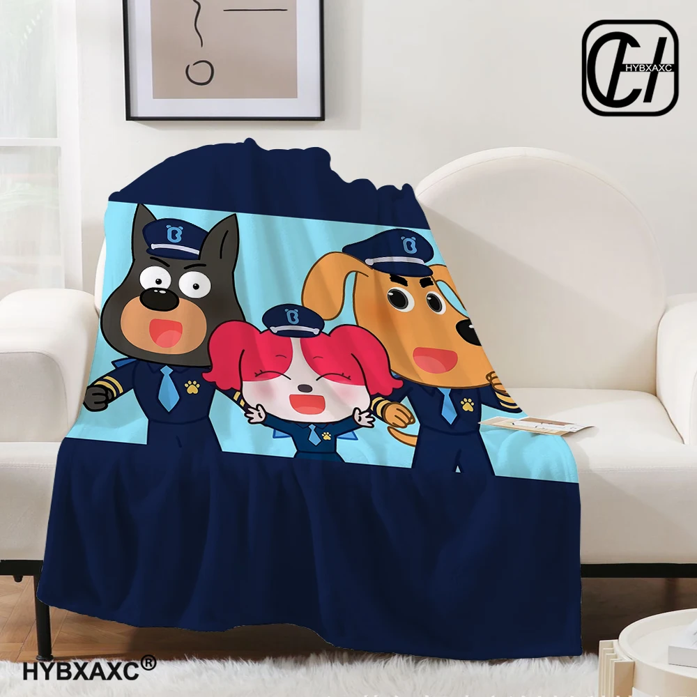 Sheriff Labrador Blanket Soft Warm Flannel Throw Blanket Plush for Bed Living room Picnic Travel Home Couch