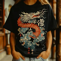 New Year Gift Chinese Dragon New Year 2024 Zodiac Year of The Dragon 2024 T-Shirt Men Clothing Streetwear Graphic T Shirts