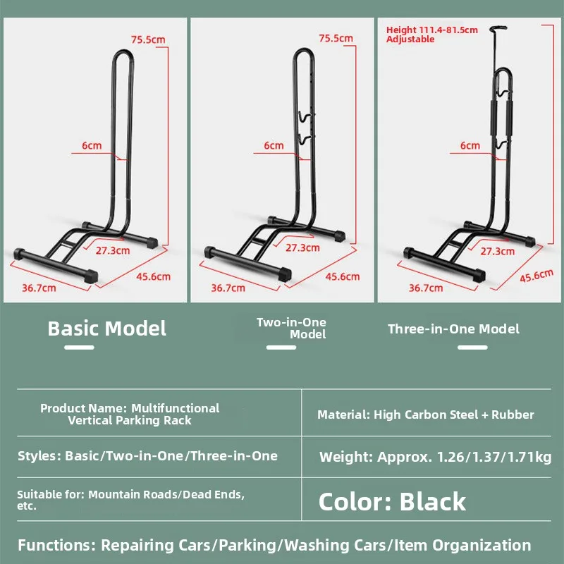 

Multi-Functional Bicycle Parking Stand Mountain Bike Insertion pe Repair Support Braet Road Bike Indoor Vertical Display ...