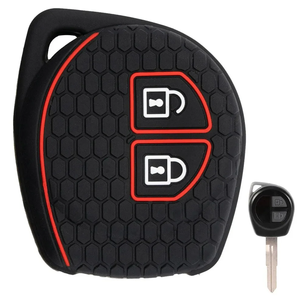 

2-кнопочный силиконовый чехол для дистанционного ключа автомобиля для Suzuki Swift Ignis Vitara Liana Ciaz Baleno, чехол для автомобильного брелока, декор в виде ракушки