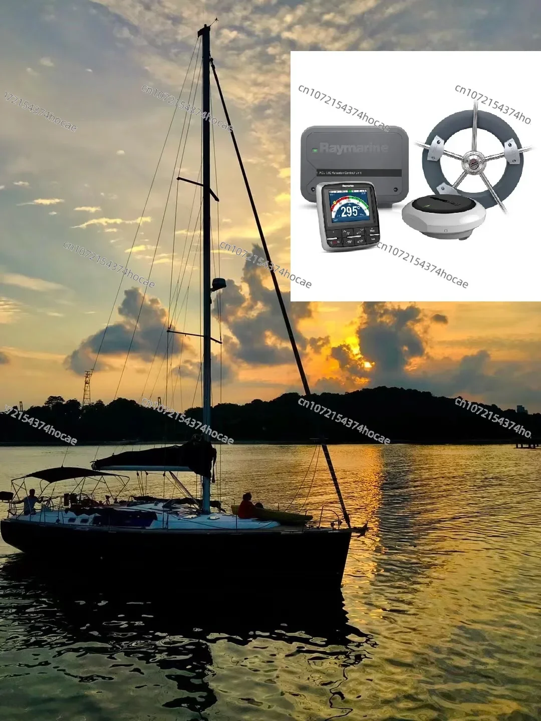 EV-100 Automatic Pilot for Controlling Sailing Boats with Rudder Handle Raymarine