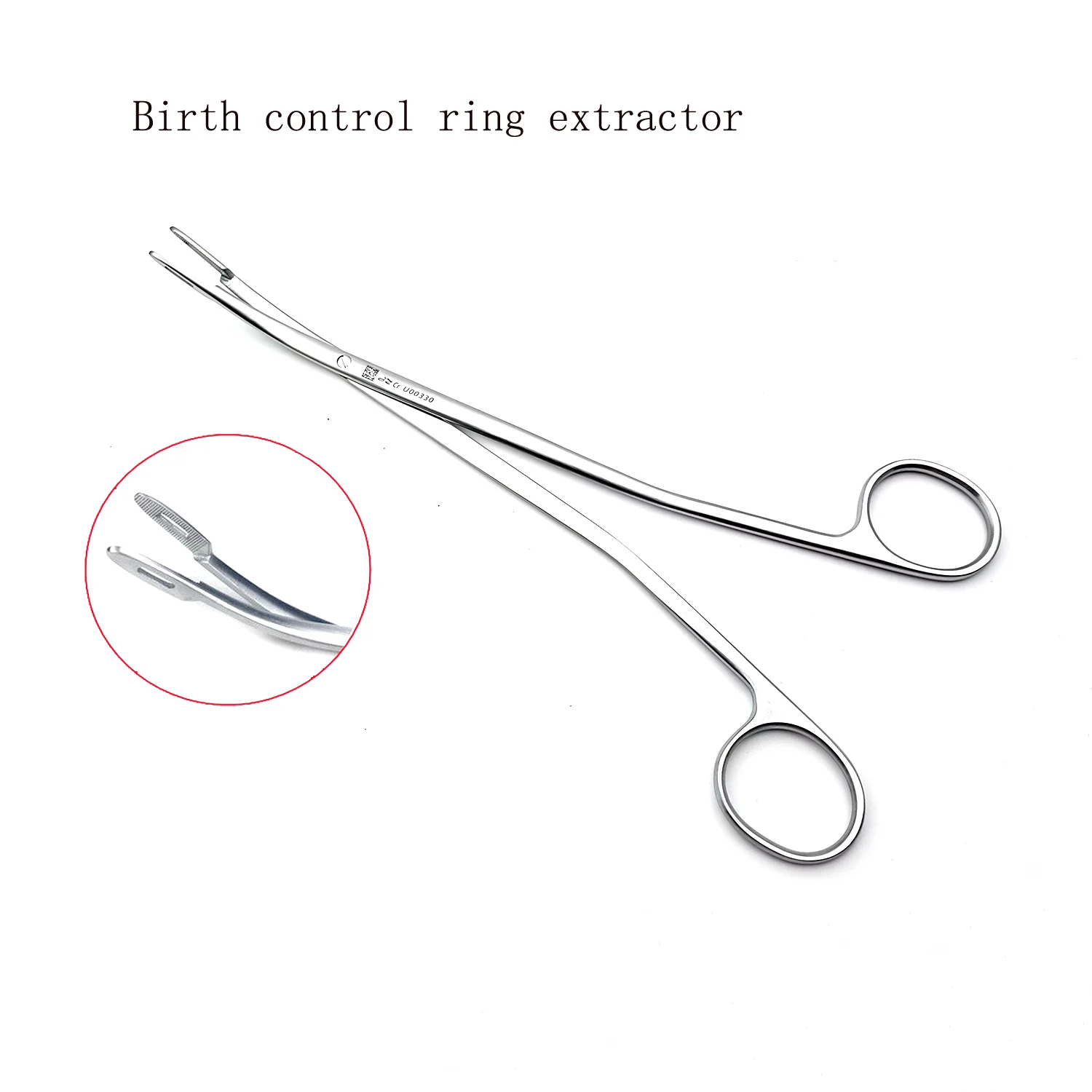 Shanghai Golden Bell IUD extractor 22cm stainless steel ring extractor gynecological multi-functional foreign body extractor