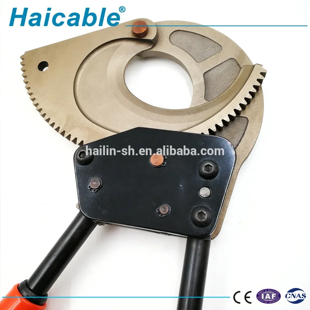 مقص كهربائي لقطع كابلات اليد اليدوية من النحاس الساخن مع شفرة بسقاطة أداة قطع كهربائي كبيرة الحجم