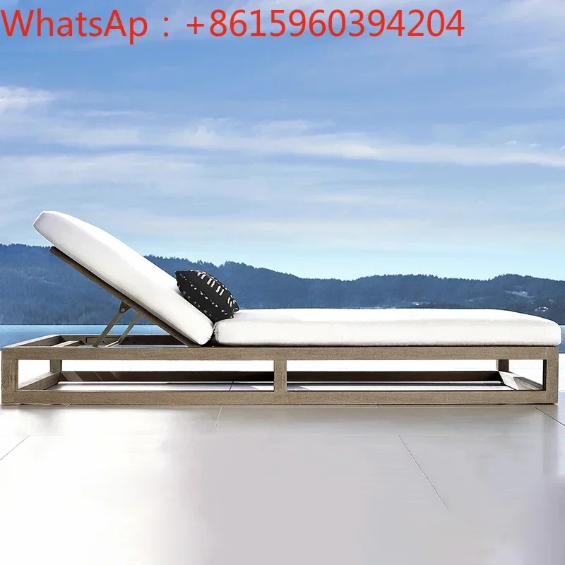 Outdoor sofa courtyard balcony villa sales office garden hotel balcony leisure aluminum alloy wood grain outdoor