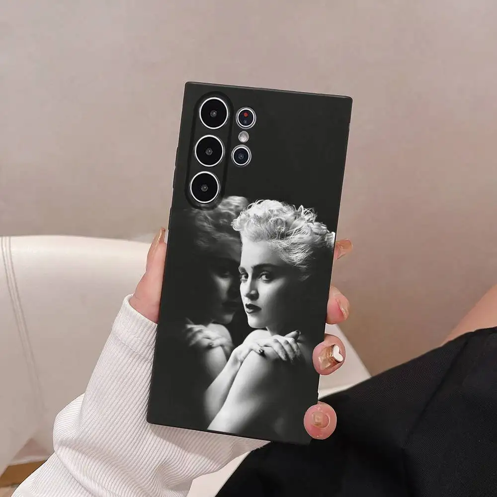 حافظة هاتف Singer M-Madonna حافظة TPU ناعمة صديقة للبشرة متوافقة مع هاتف Samsung S21/S22/S23/S24/S25 FE/Plus/Ultra