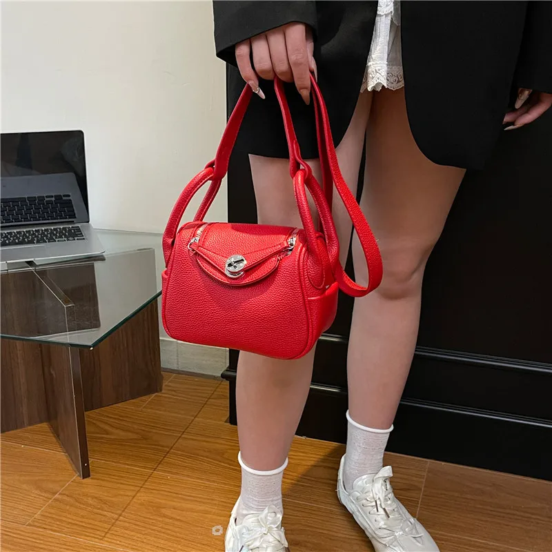 

Сумочка из искусственной кожи, модная женская клипса, простая и легкая