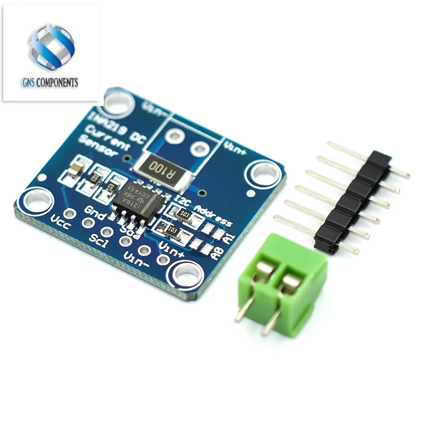 SOT23 INA219 Bi-directional DC Current Power Supply Sensor Breakout Module DIY 3V-5V I2C Power Monitoring Sensor Module