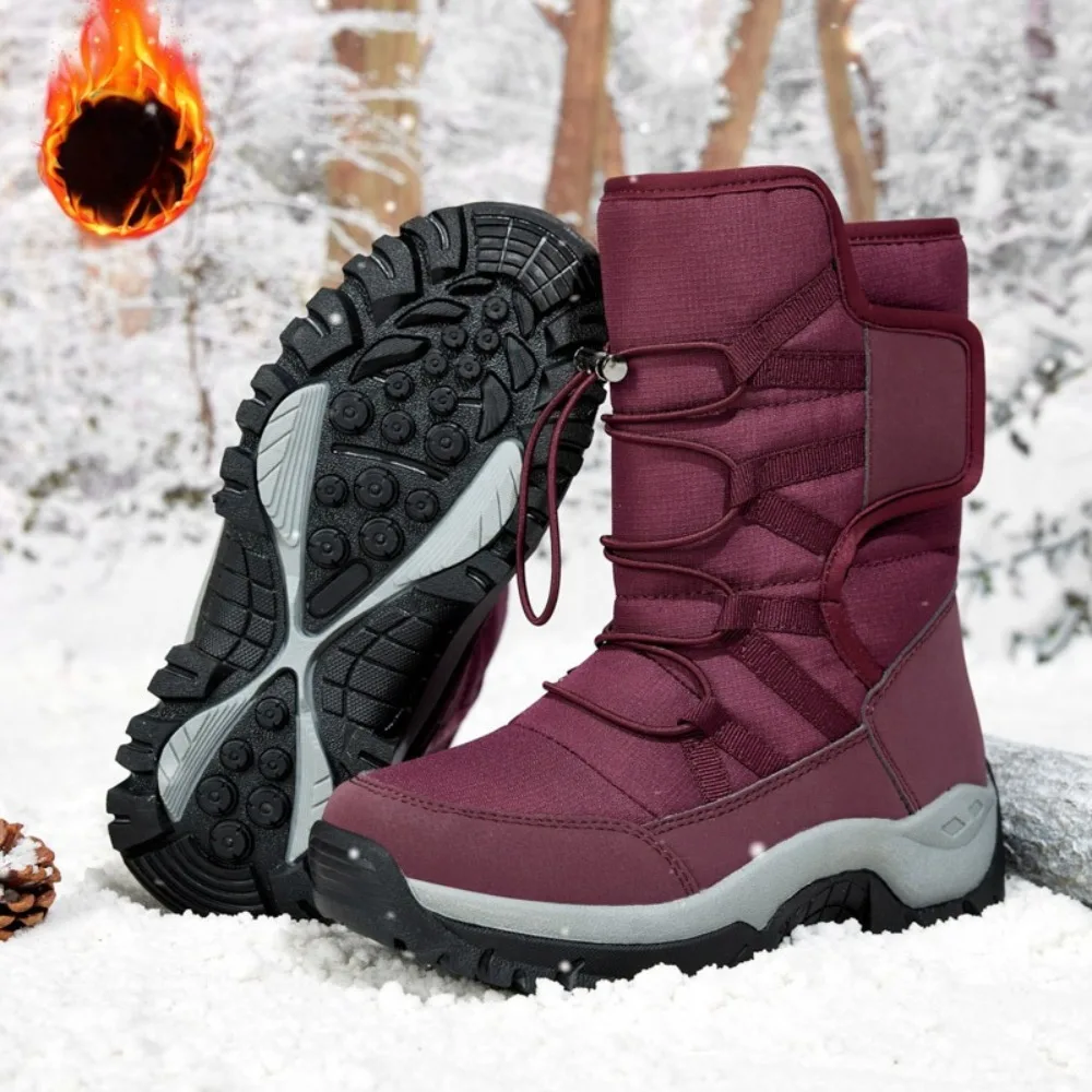 

Winter Women's Boots Keep Warm Women Snow Boots Water Proof Plush Cotton Shoes Comfortable Women Shoes Fashion Zapatos De Mujer