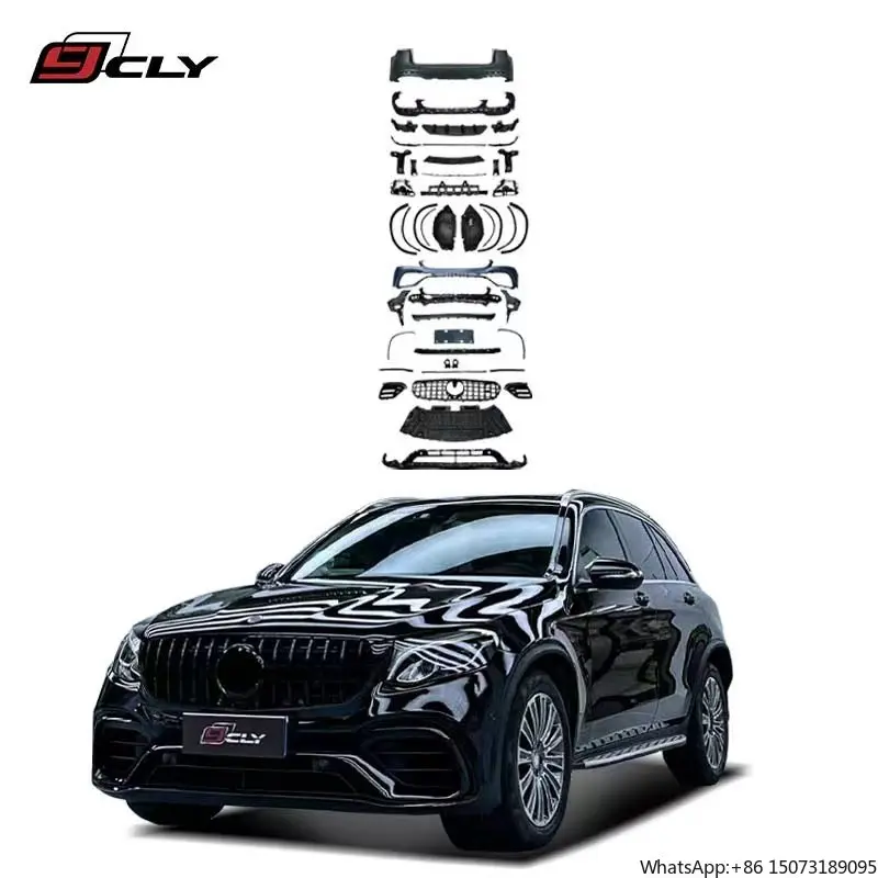 

Передний бампер автомобиля для GLC X253, обновленный комплект кузова GLC63 High Gualiy для модели 2016-2019 гг.