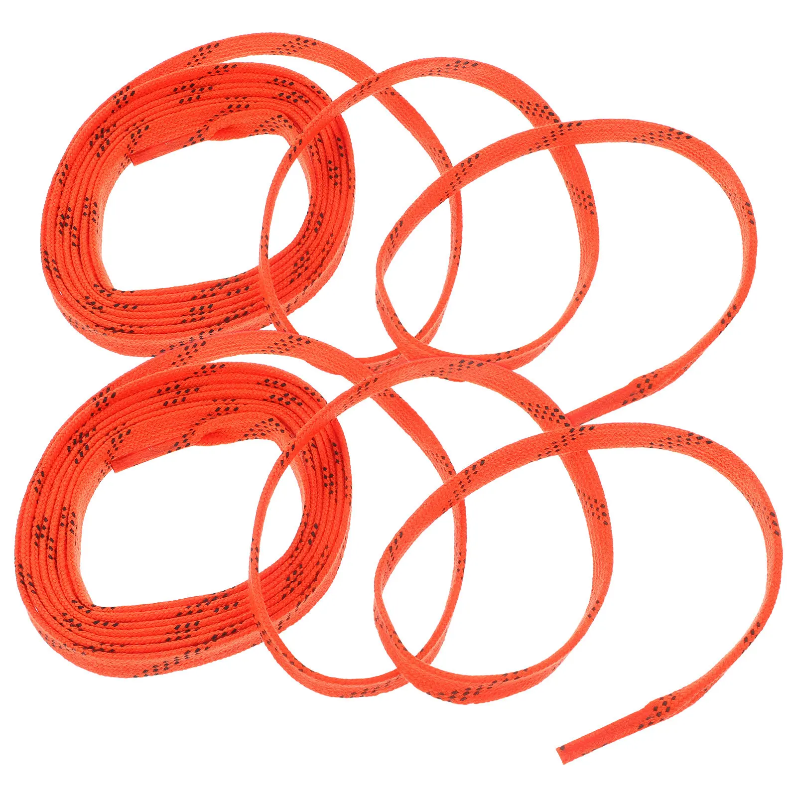 

1Pair Flat Waxed Hockey Laces Polyester Cotton Blend Wear Resistant for Ice Hockey Roller Figure Skating Skate Shoe Laces Skate