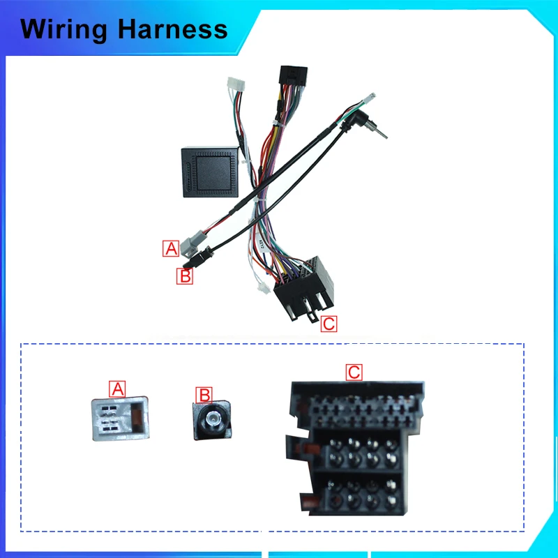 Car 16pin Android Radio Stereo Wire Harness Power Plug Fitting Cable Adapter Canbus Decorder For JAC Sunray 2022
