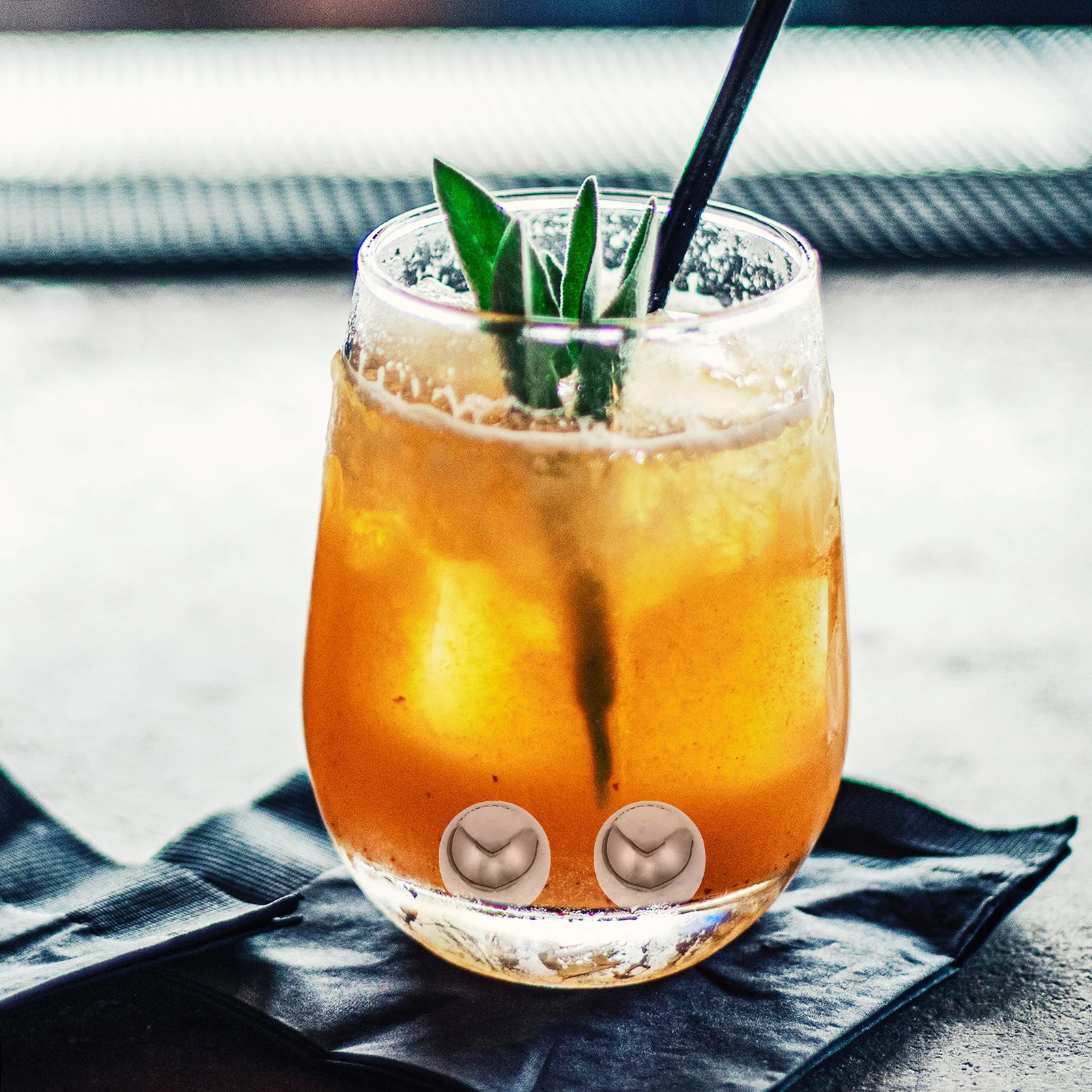 

Reusable Stainless Steel Ice Cubes Smooth Multipurpose Beverage Whiskey Home Bar Restaurant Supplies Washable Metal