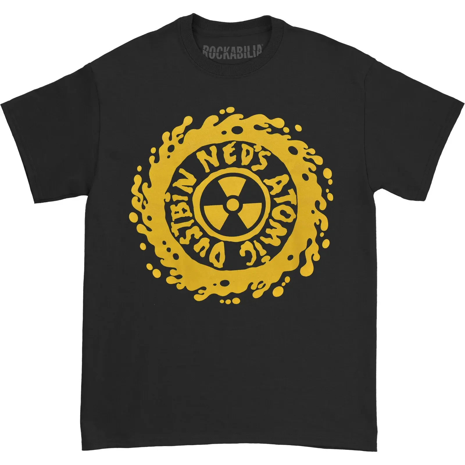 Men'S Ned'S Atomic Dustbin Gold Logo T Shirt Xx Large Black