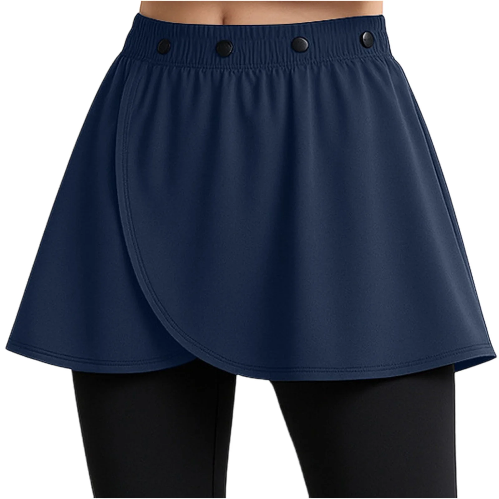 Sporty Casual Skirt with Fitness, One-Piece Hip-Covering Skirt, Butt Cover up for Leggings, Dance Wraps Skirts, Yoga Wrap Skirt
