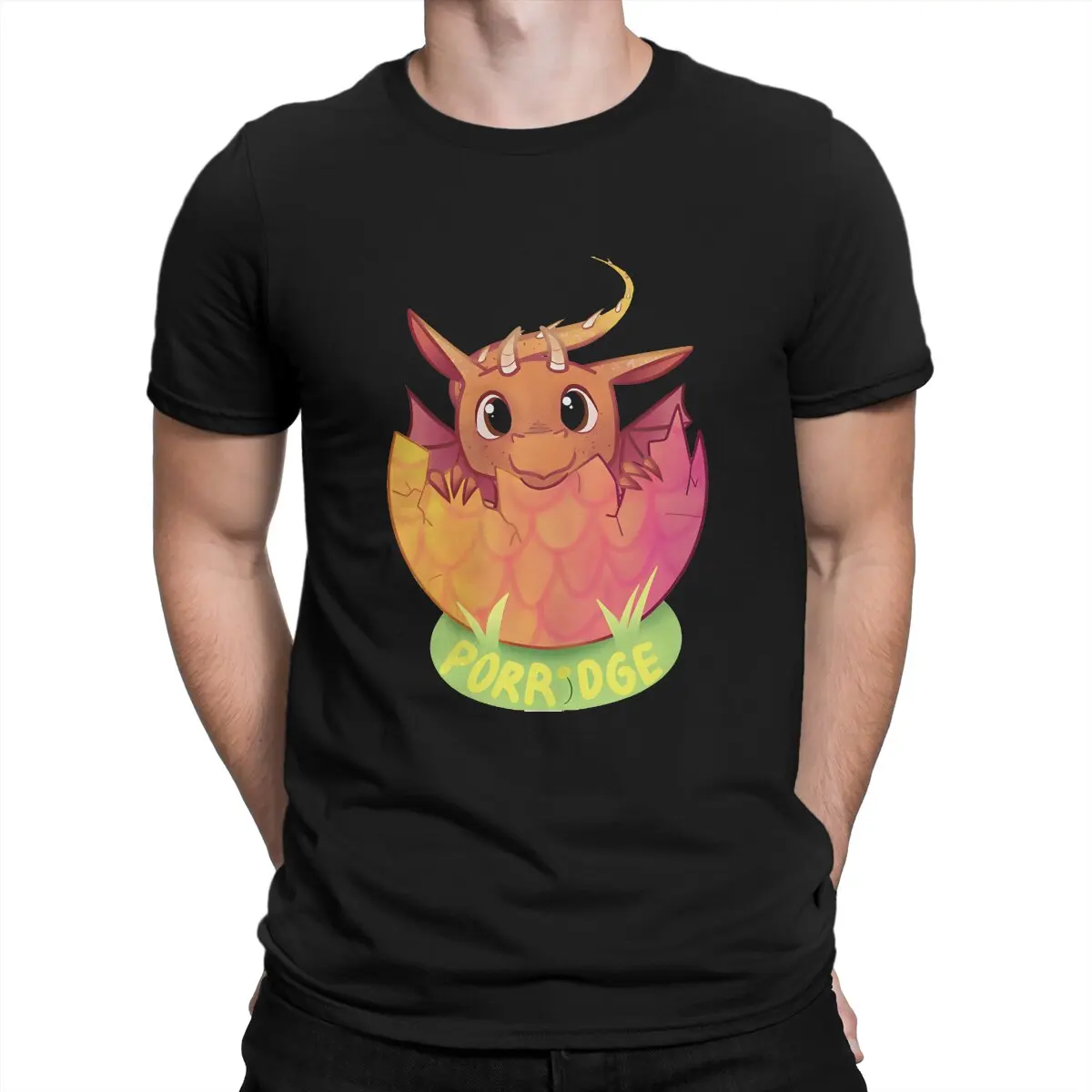 Brei der Drache T-Shirt Herren Baumwolle Vintage T-Shirt Rundhals ausschnitt T-the Dragon Prince Cartoon T-Shirts Kurzarm Kleidung Erwachsene