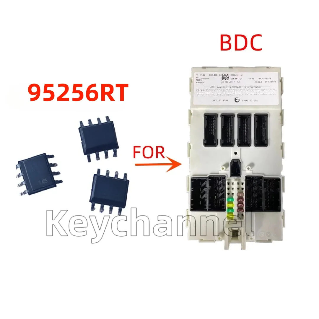 

Keychannel 10pcs 95256 95256RT K725K EEPROM Chip Automobile Immo Memory Chip SOP8 Pin for BMW X5 BDC Smart Box Replacement Chip