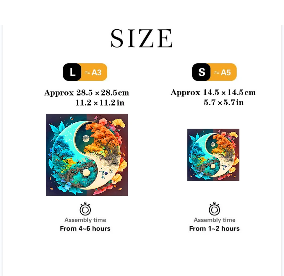 Yin-Composer Tree Puzzle en bois, Jouets à haute difficulté, Entraînement à la concentration, Hmatte ee, Cadeaux d'anniversaire et de vacances de Noël