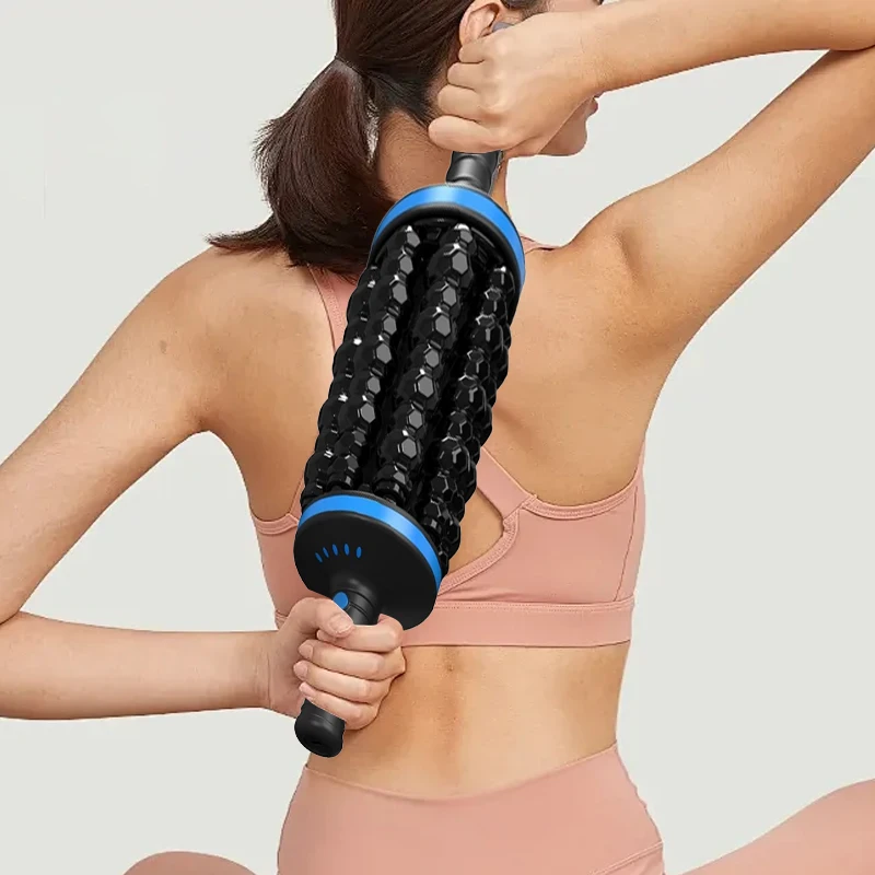 

Electric Rolling Massager Deep Tissue Muscle Massager for Foot/Back/Leg Rechargeable Massager for Whole Body Relief Recovery
