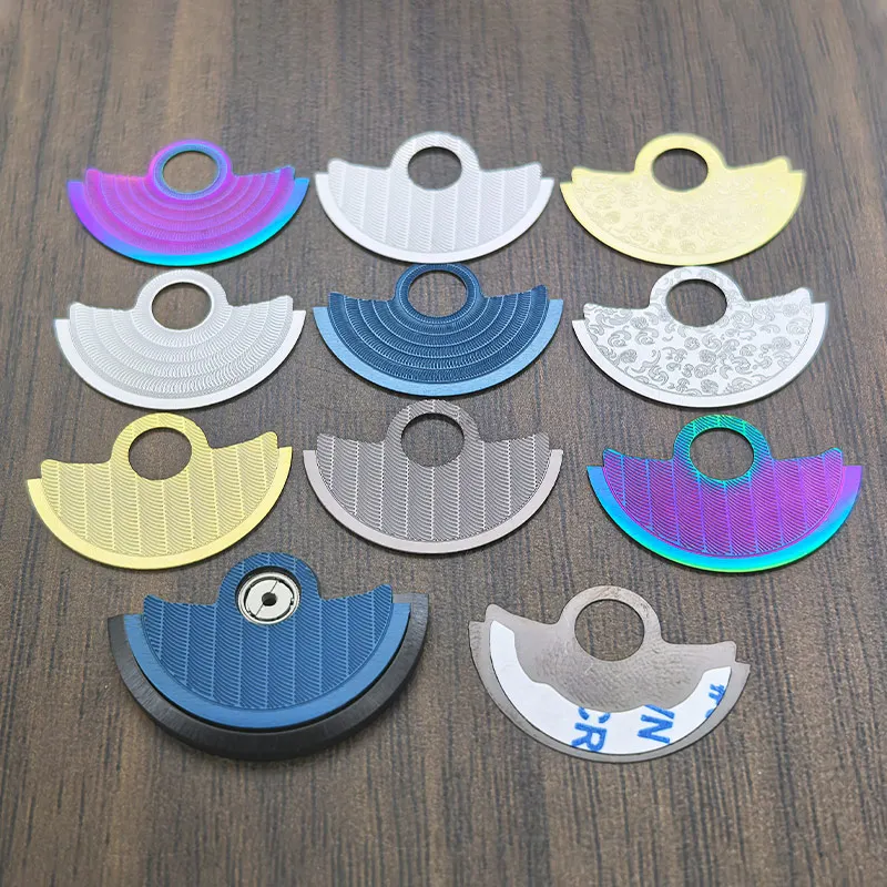 Custom NH35 NH36 Automatic Rotor Metal Patch Fits NH35 NH34 NH36 NH38 NH39 4R 6R 7S26 Movements SKX007 Watch Mod Rotors Parts