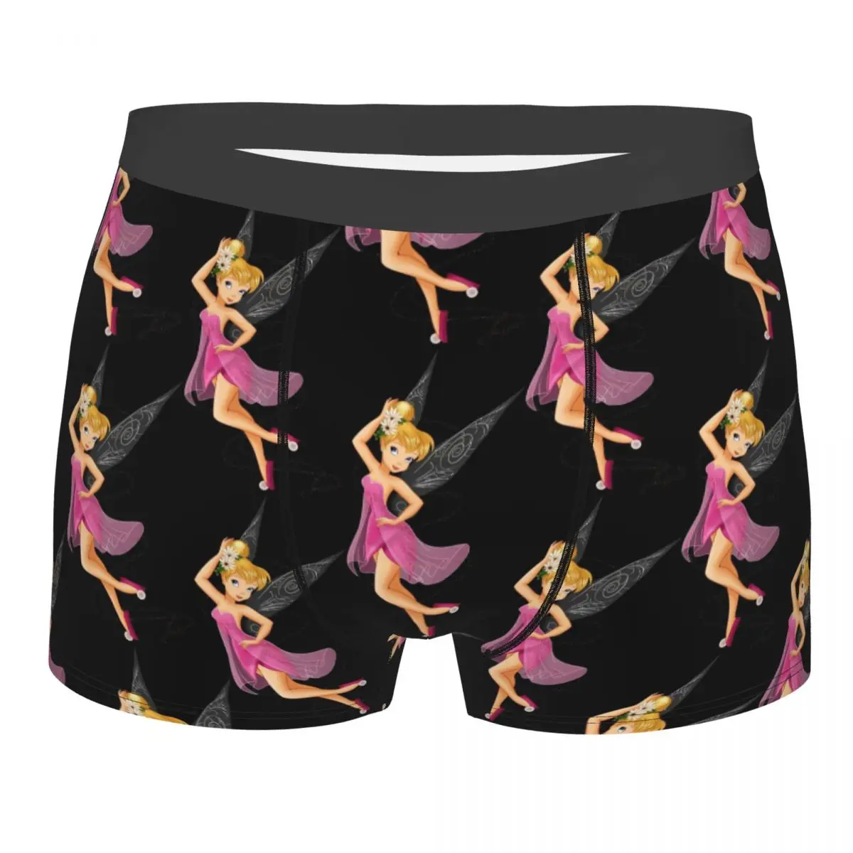 

Custom Male Novelty Tinker Bell And The Pirate Fairy Cartoon Underwear Boxer Briefs Breathable Shorts Panties Underpants