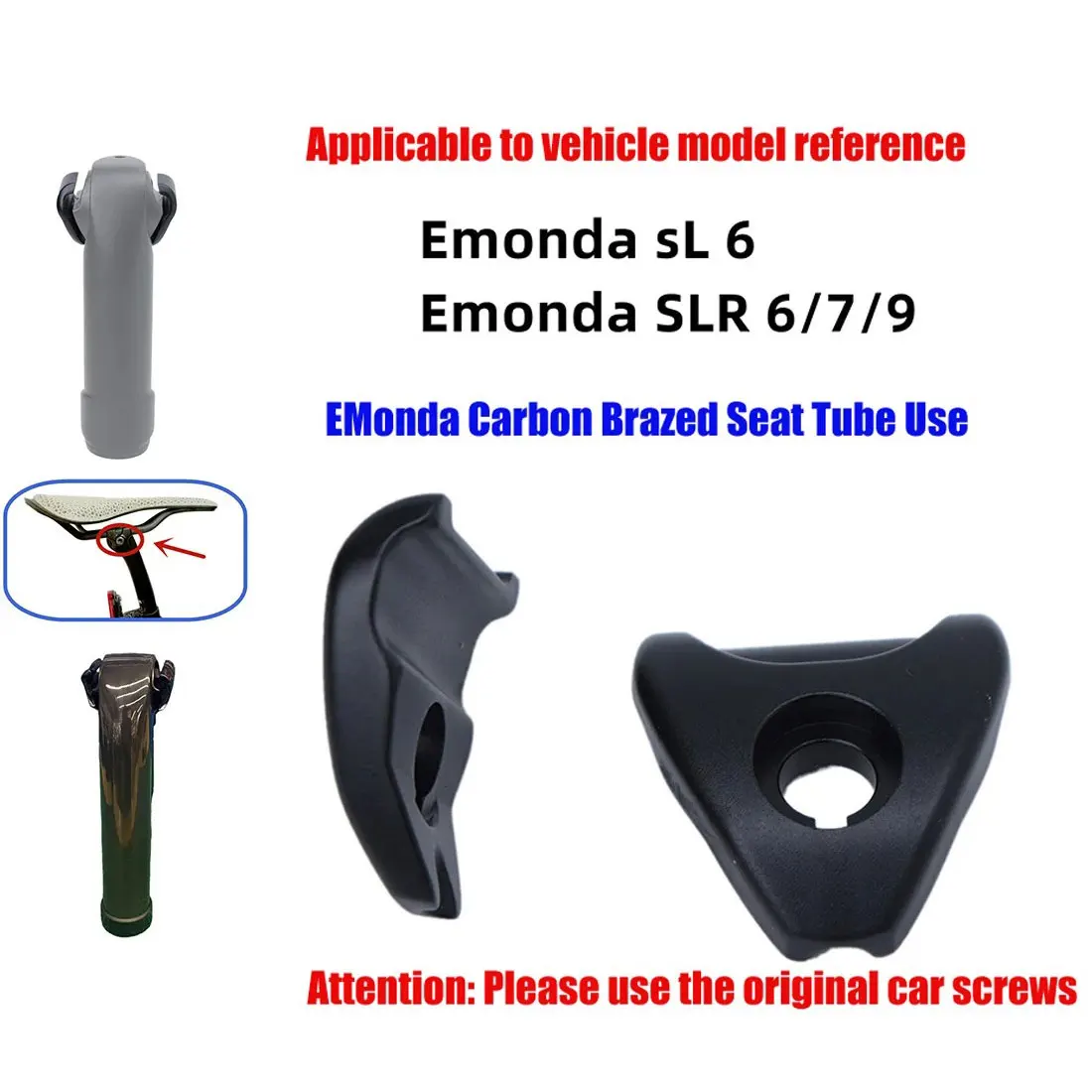 Bicycle Seatpost Clamp 7*9 / 7*10 mm Carbon Saddle Rail Parts Seatpost Clamp Suitable For Madone/Domane Carbon Road Bike Ues