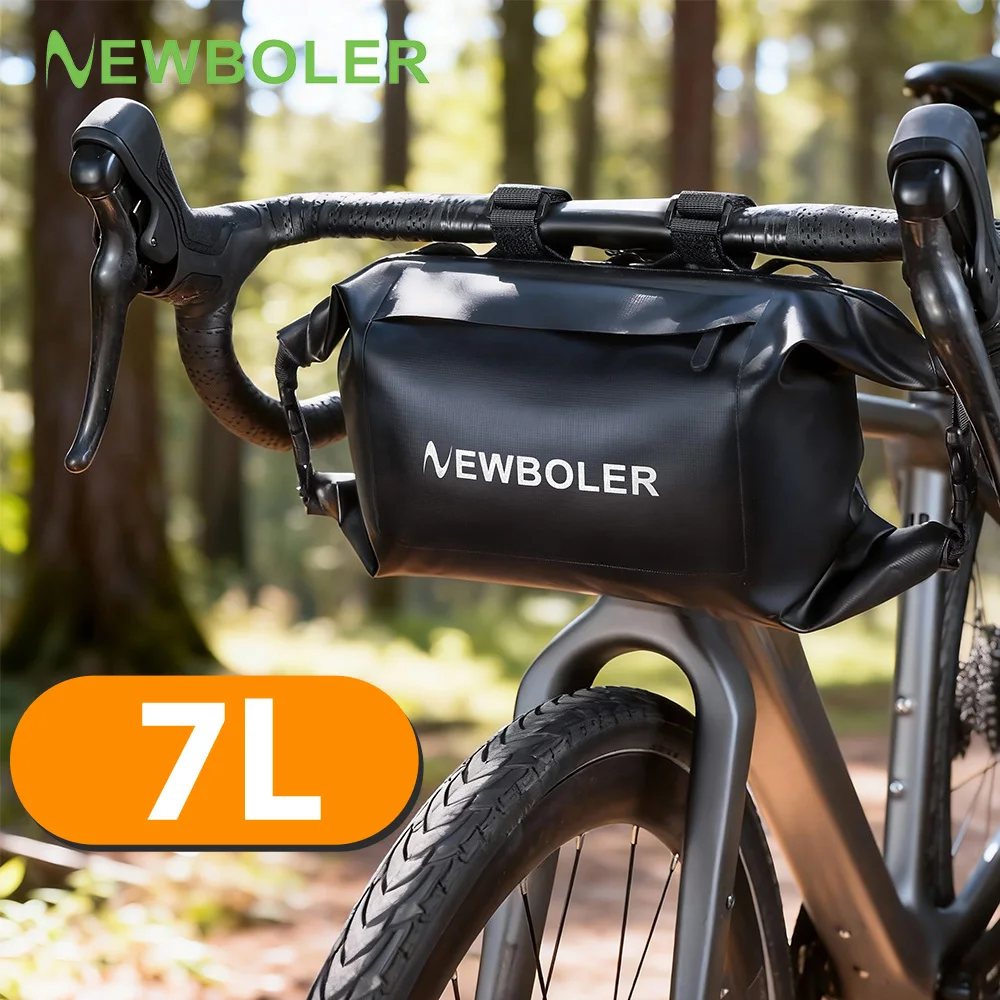 NEWBOLER – sac avant de vélo, rangement de grande capacité, sac d'équitation multifonction étanche, sac de guidon de vélo, sac de vélo en gravier