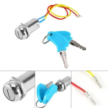 

2 WIRE ignition switch lock, motorcycle ignition introduction switch universal for scooter, AVT, karting, folding , electronic