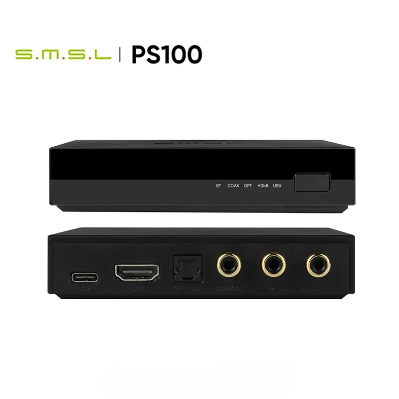 

SMSL PS100 Multifunctional Audio Converter Bluetooth Receiver for DAC/AMP ES9023 chips with HDMI/Optical/Coaxial Input