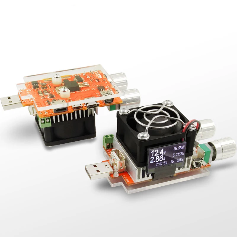 USB Intelligent Adjustable Constant Current Electronic Load Tester Mobile Power Ageing Discharge Device for Cable Testing
