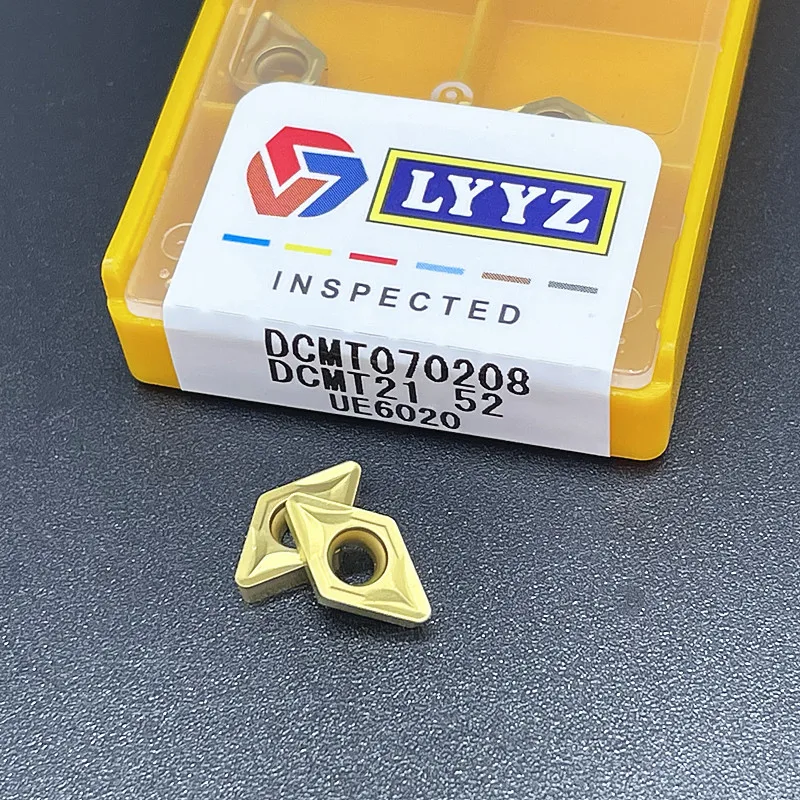 Imagem -04 - Alta Qualidade Ferramenta de Corte de Inserção de Viragem Dcmt070204 Dcmt070208 Vp15tf Ue6020 Us735 Dcmt070204 sm Ic907 908 Dcmt070204 Pm4225