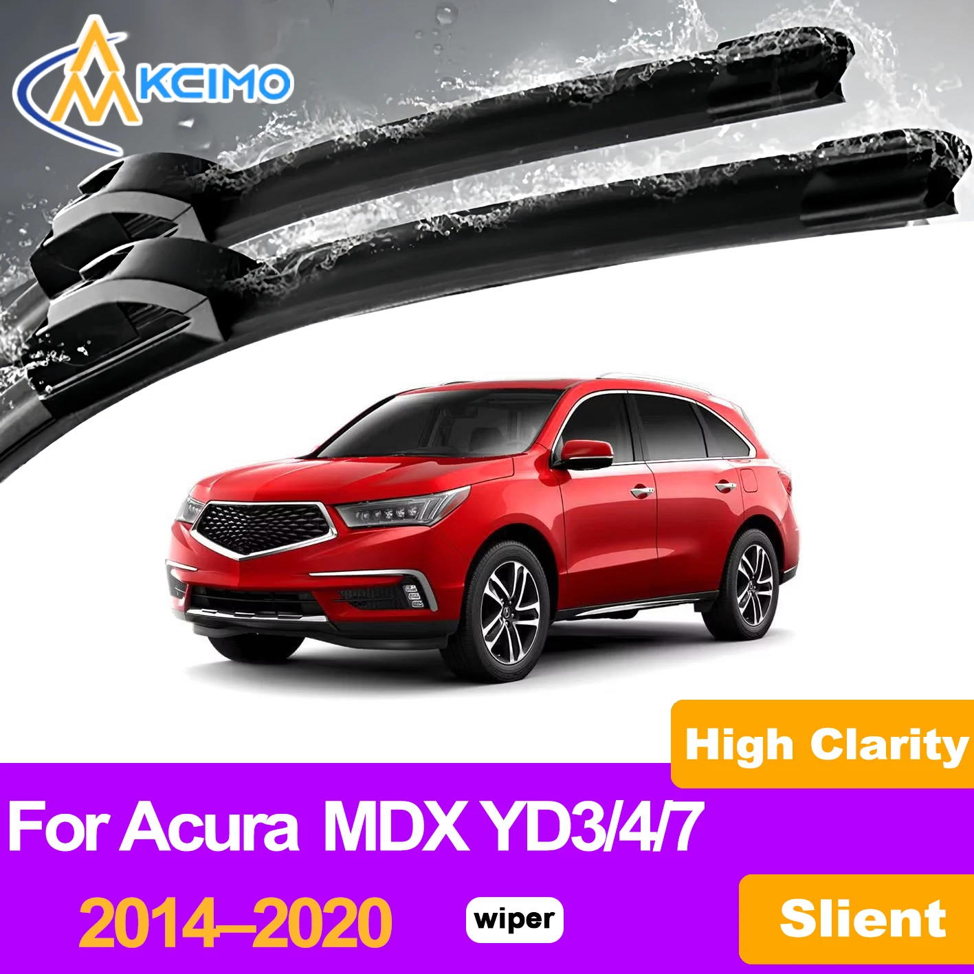 

KCIMO 2PCS Front Windshield Wiper Blades For Acura MDX YD3/4/7 2014–2020, Enhanced Visibility Car Replacement Accessories