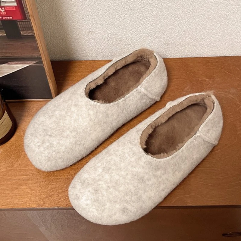 

Женские лоферы на меху, теплая хлопковая обувь на плоской подошве, зимние спортивные кроссовки, зимние ботинки, 2025 г., удобные повседневные брендовые новые Mujer Zapatos