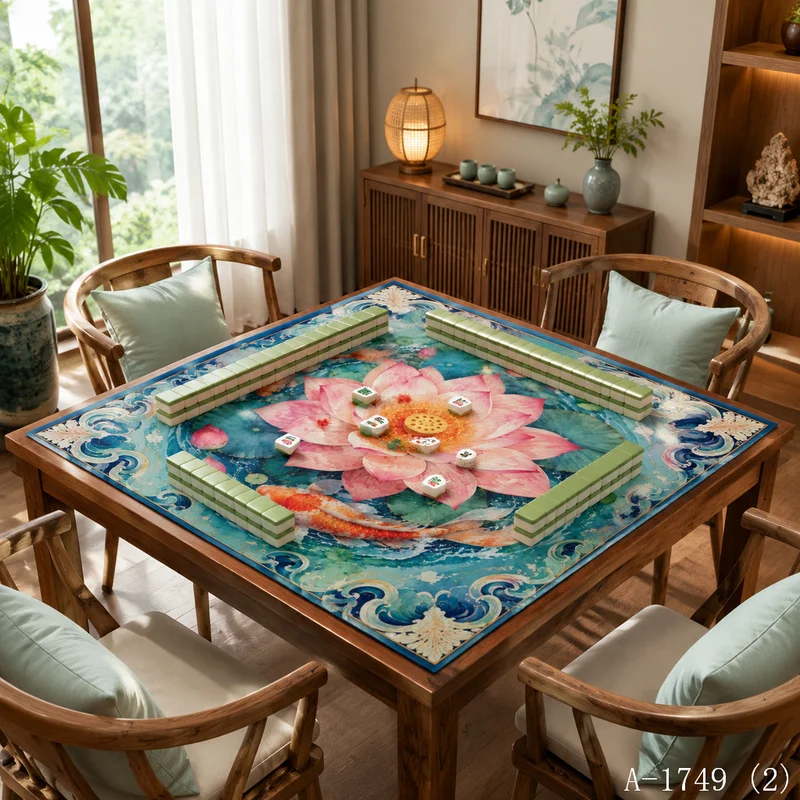 VIKAMA Chinese Mahjong Table Mat Diatom Mud Magpie Plum Blossom Non-slip Quick Dry for Home