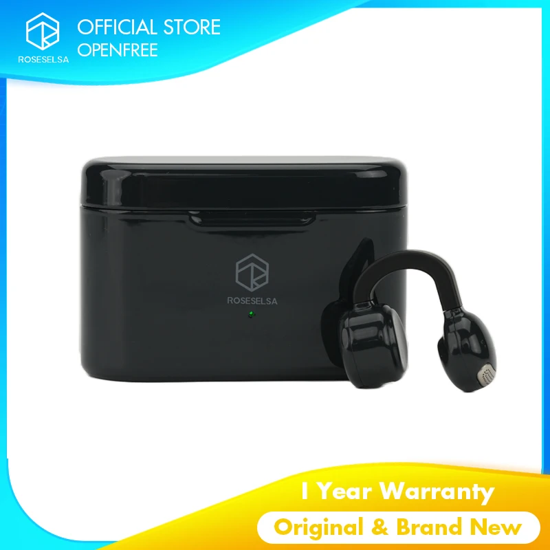 ROSESELSA OpenFeel\OpenFree Open Ear Wireless Earbuds LDAC\LDHC HiFi Earphones Bluetooth 5.4 Game Mode 20ms 52H Battery LC3