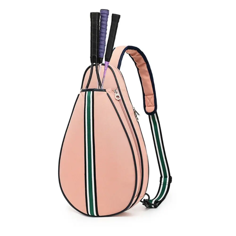 Large Capacity Sports Racket Bag Zipper Closure Adjustable Strap Lightweight Sling Bag Professional Waterproof