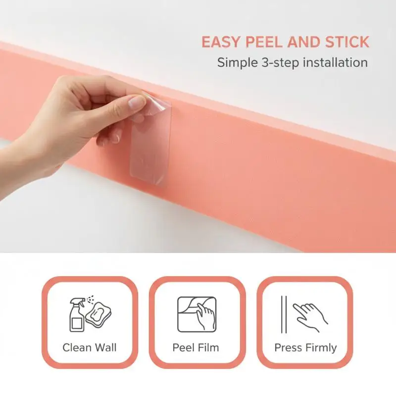1/10Pcs Self Adhesive Anti Collision Wall Bumper Stickers Thick Soft Padding Heat Insulation For Kids Nursery Decoration