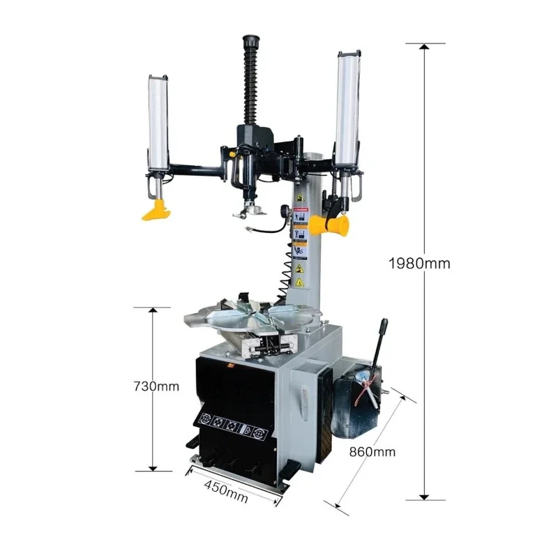 Electric double auxiliary arm tire pick machine, pneumatic locking tire repair auto maintenance equipment