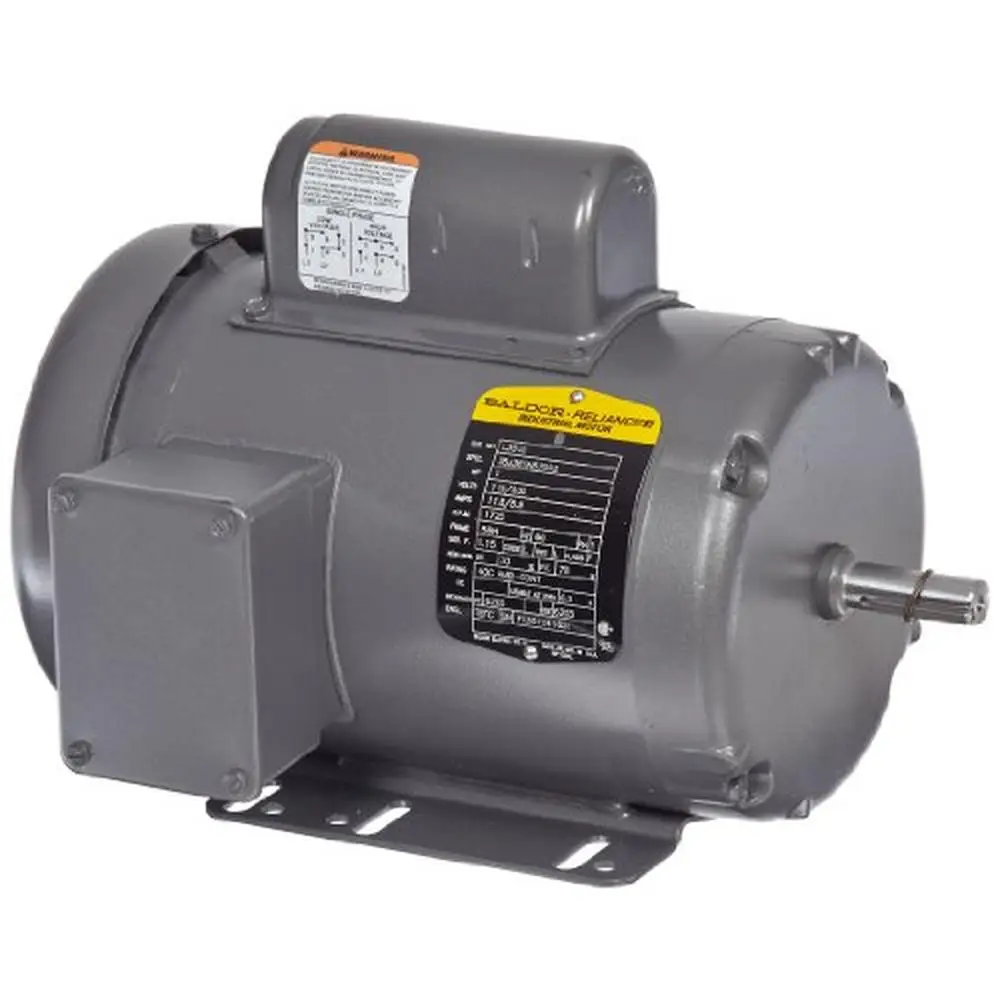 

1Hp Output 1725rpm General Purpose AC Motor Single Phase TEFC Enclosure 56H Frame Voltage 115/230V Copper Shaft Electric Shaft