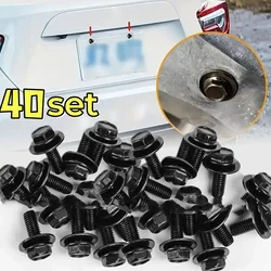 Car Body Bolts & U-nut Clips M6 Engine Cover Undertray Splash Shield Guard Bumper Fender Liner Retainer Fastener Rivet Screws