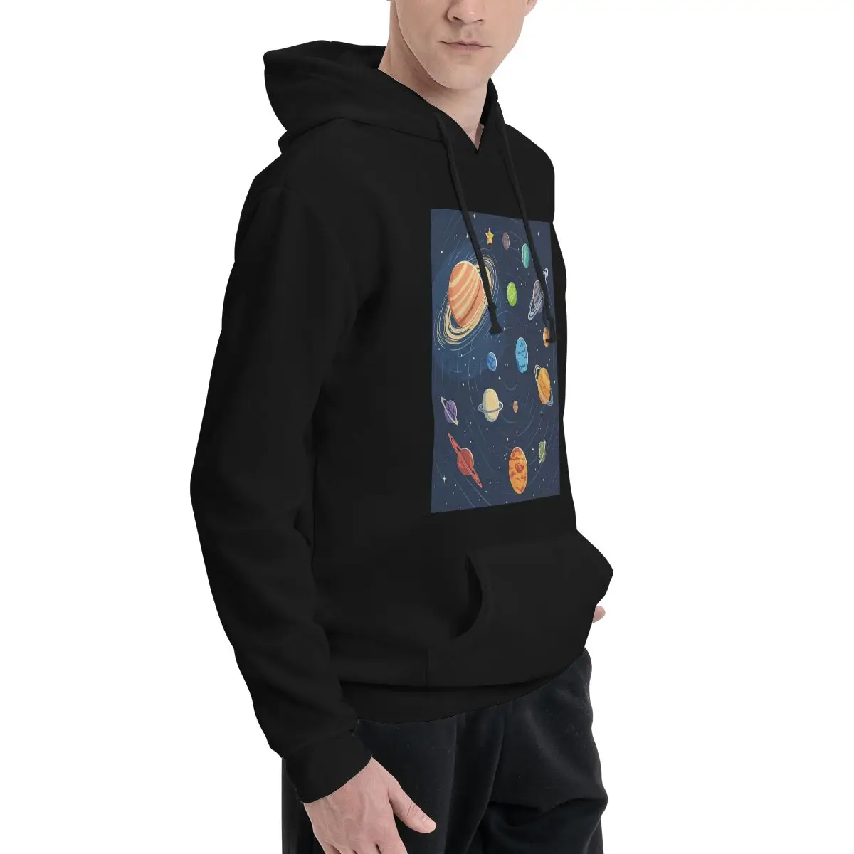 Solar System Space Planets Universe Hoodies Men Women Casual Pullover Sweatshirt Fashion Long Sleeve Clothing Autumn Winter