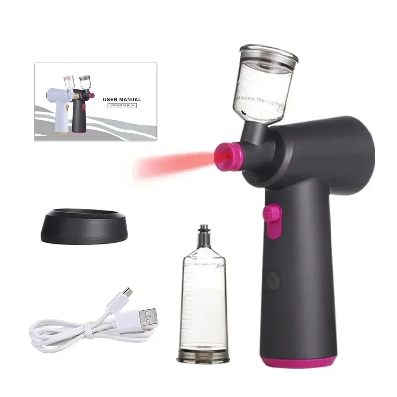 Hairdressing Air Brush Sprayer N0ano Hydration Portable Mini Rechargeable Hairdressing and Tanning Tools
